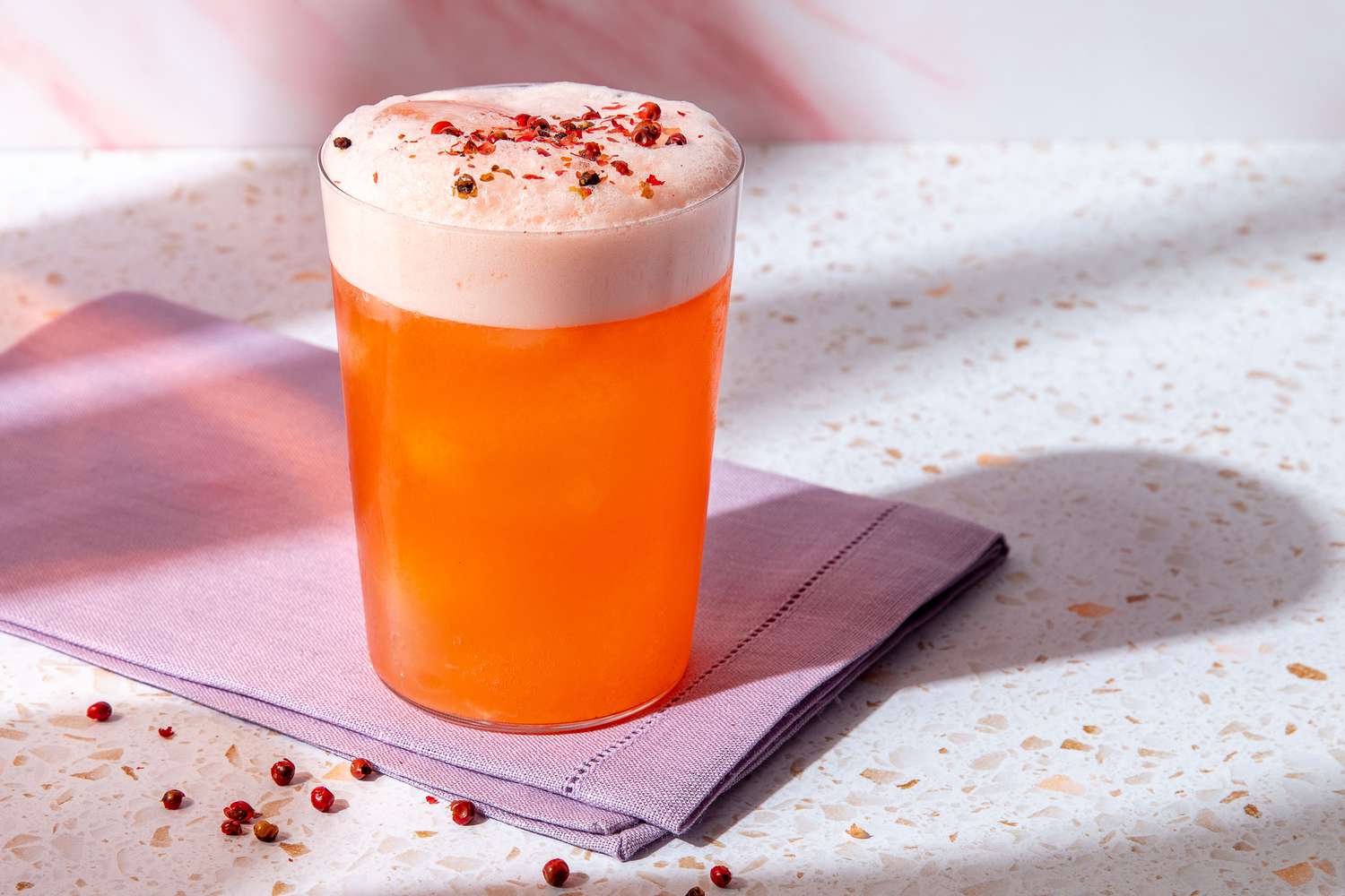 Shaken Aperol Grapefruit Fizz