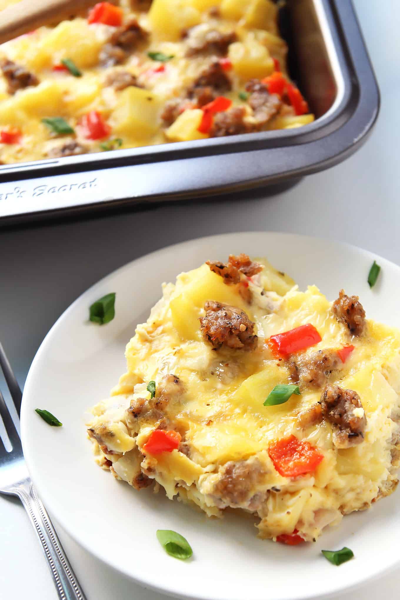 Maple-Scented Breakfast Baked Eggs with Potatoes