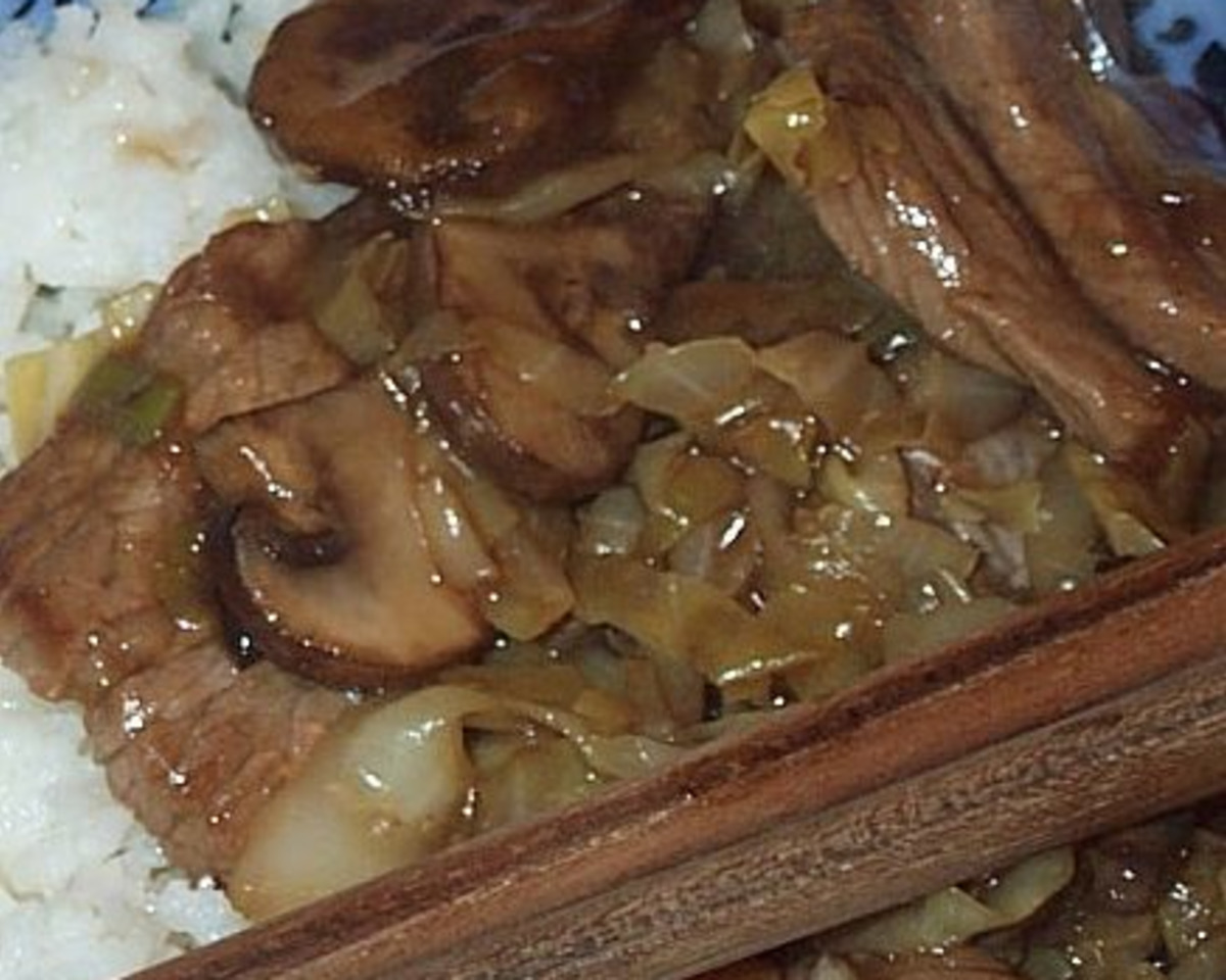 and Cabbage Skillet with Shiitake Mushrooms