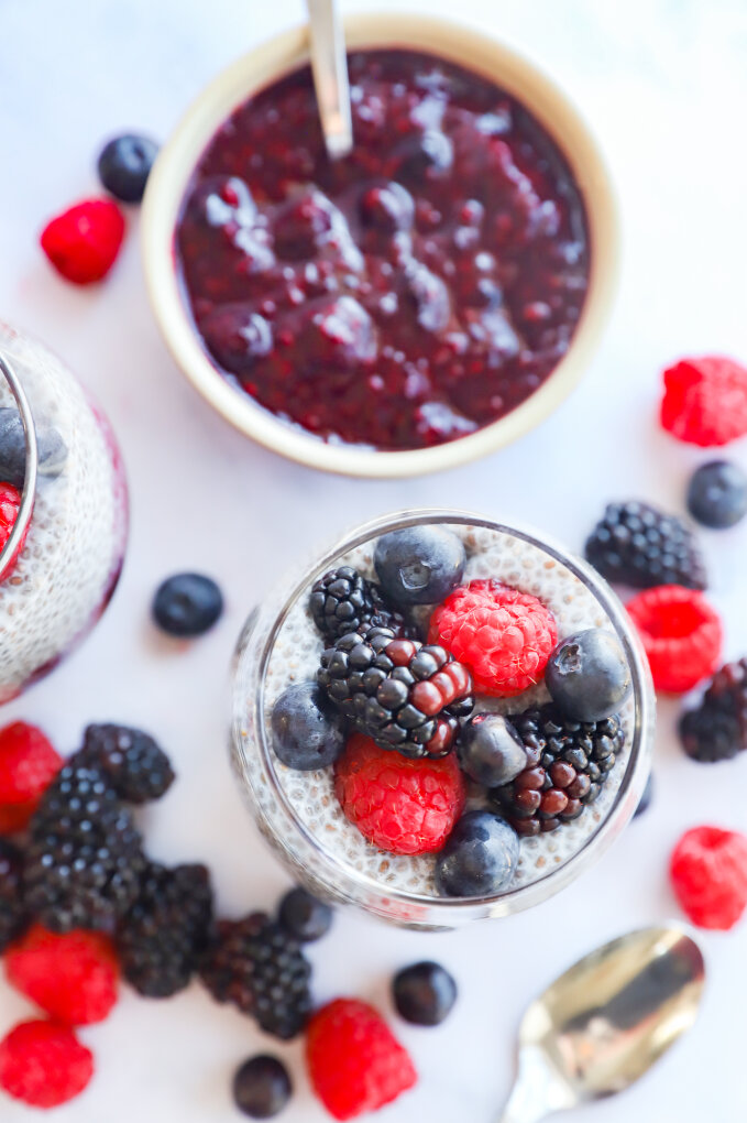 Berry-Chia Seed Pudding