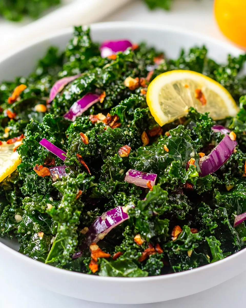 Chopped Kale and Lemon Salad with Citrus Vinaigrette