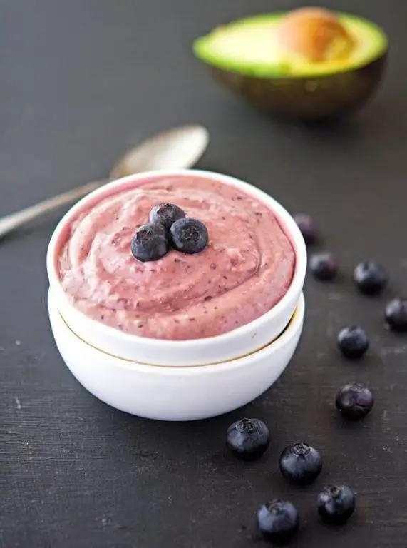Avocado-Blueberry Chia Seed Pudding