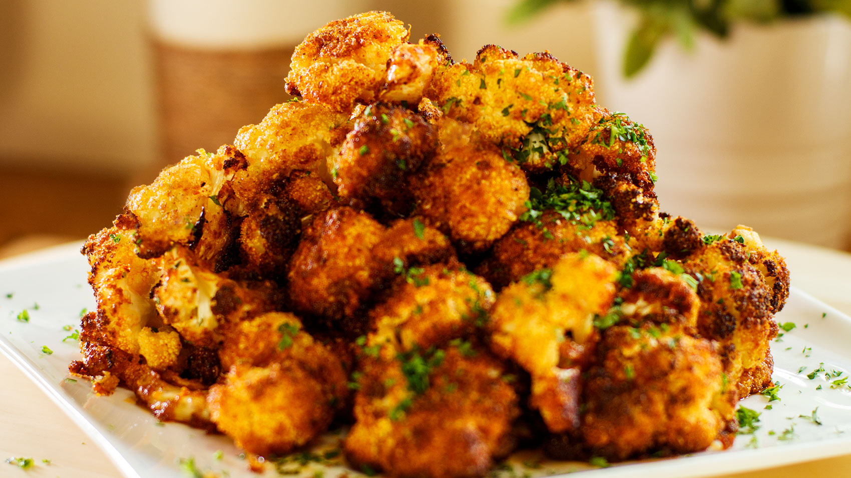 Roasted Cauliflower Florets with Garlic and Thyme