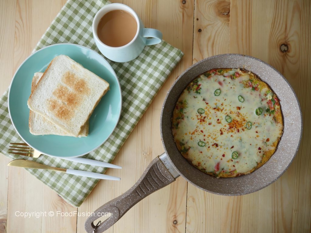 Potato and Onion Omelette with Garlic and Rosemary