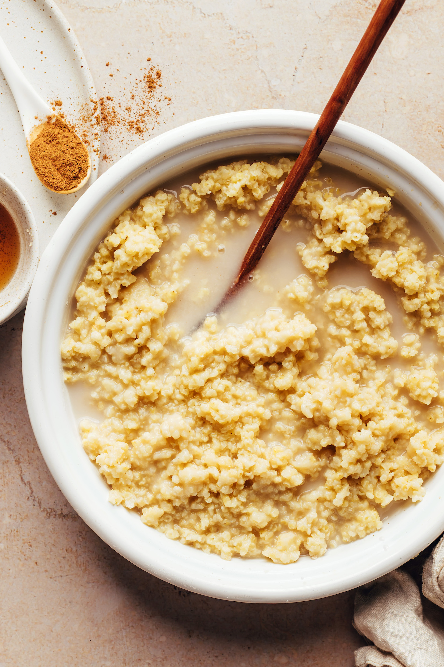 Millet Porridge with Sesame and Mango