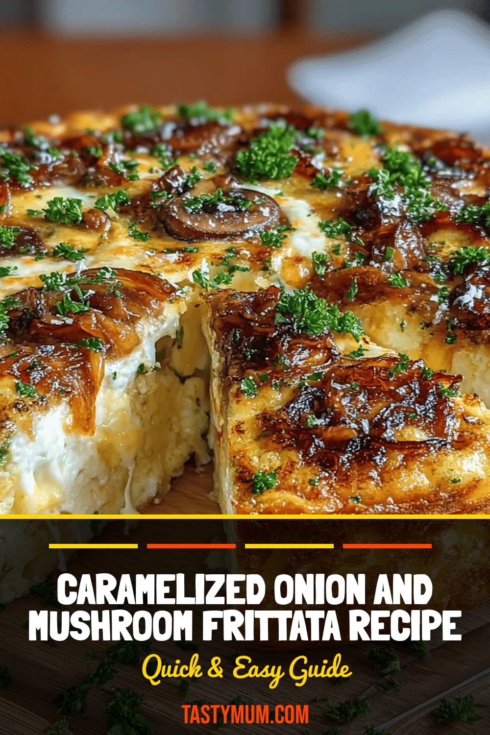 Creamy Caramelized Onion and Mushroom Frittata