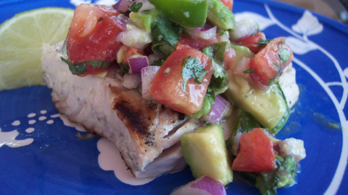 Grilled Mahi-Mahi with Tomato-Basil Salsa