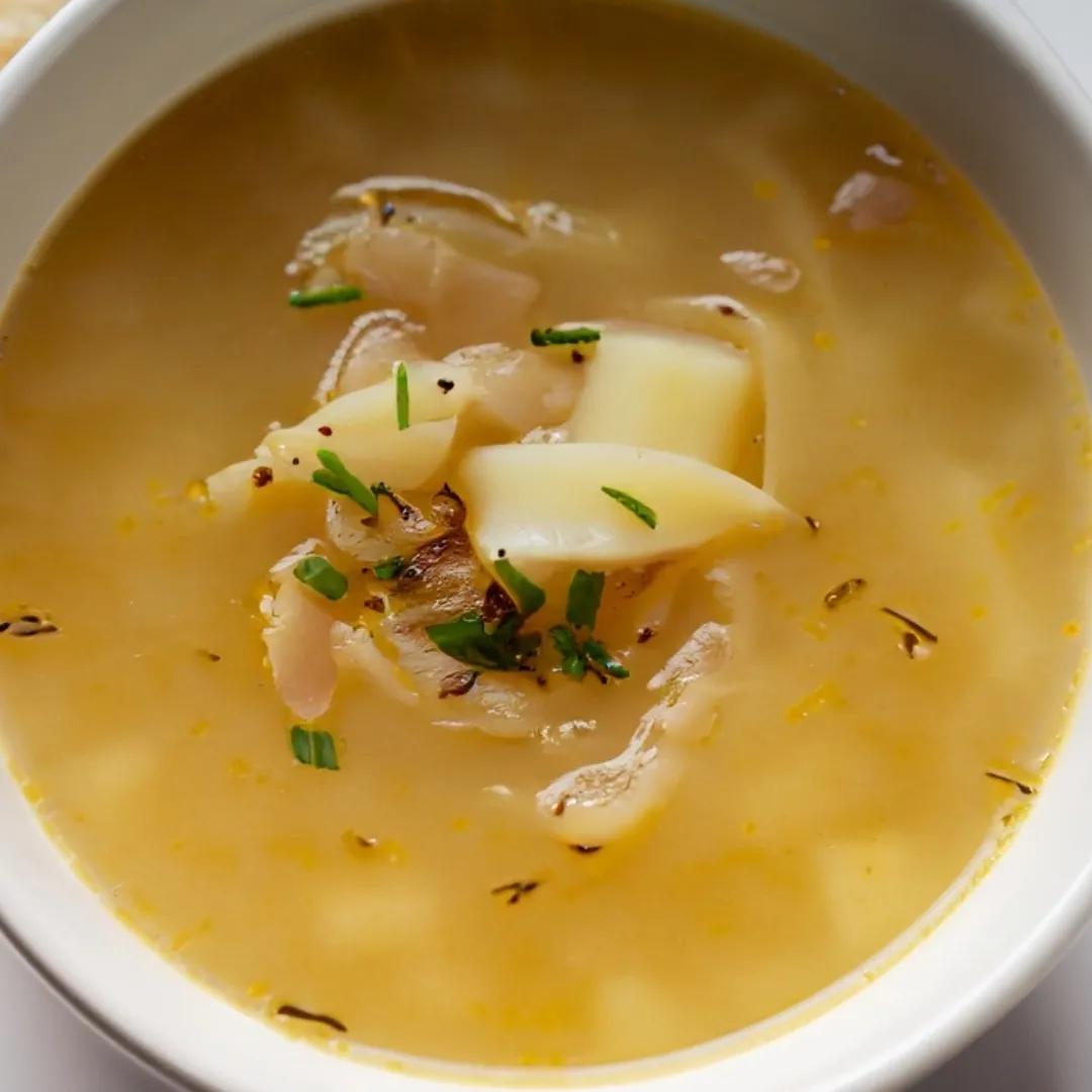 Thyme-Infused Potato and Onion Soup