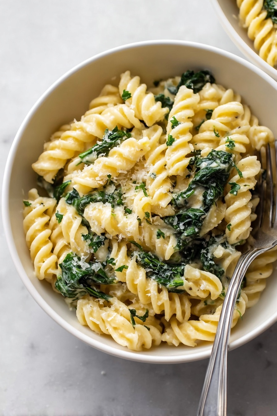 Creamy Spinach & Goat Cheese Pasta