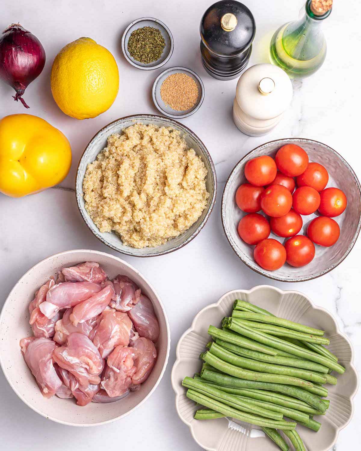 Lemon-Pepper Chicken with Roasted Vegetables
