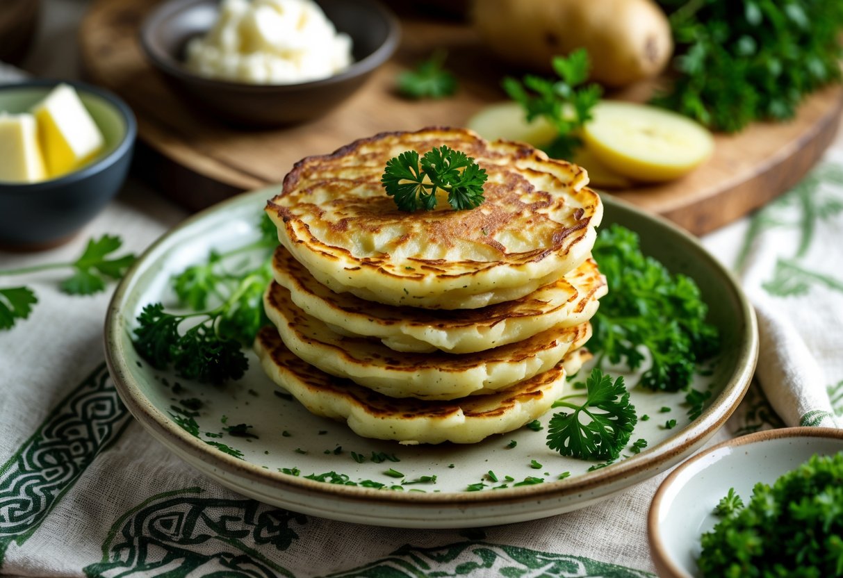 Herb-Flecked Boxty Pancakes