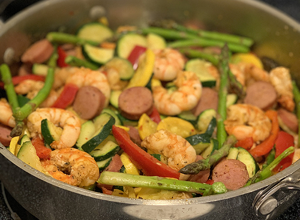 Cajun-Style Shrimp and Vegetable Skillet