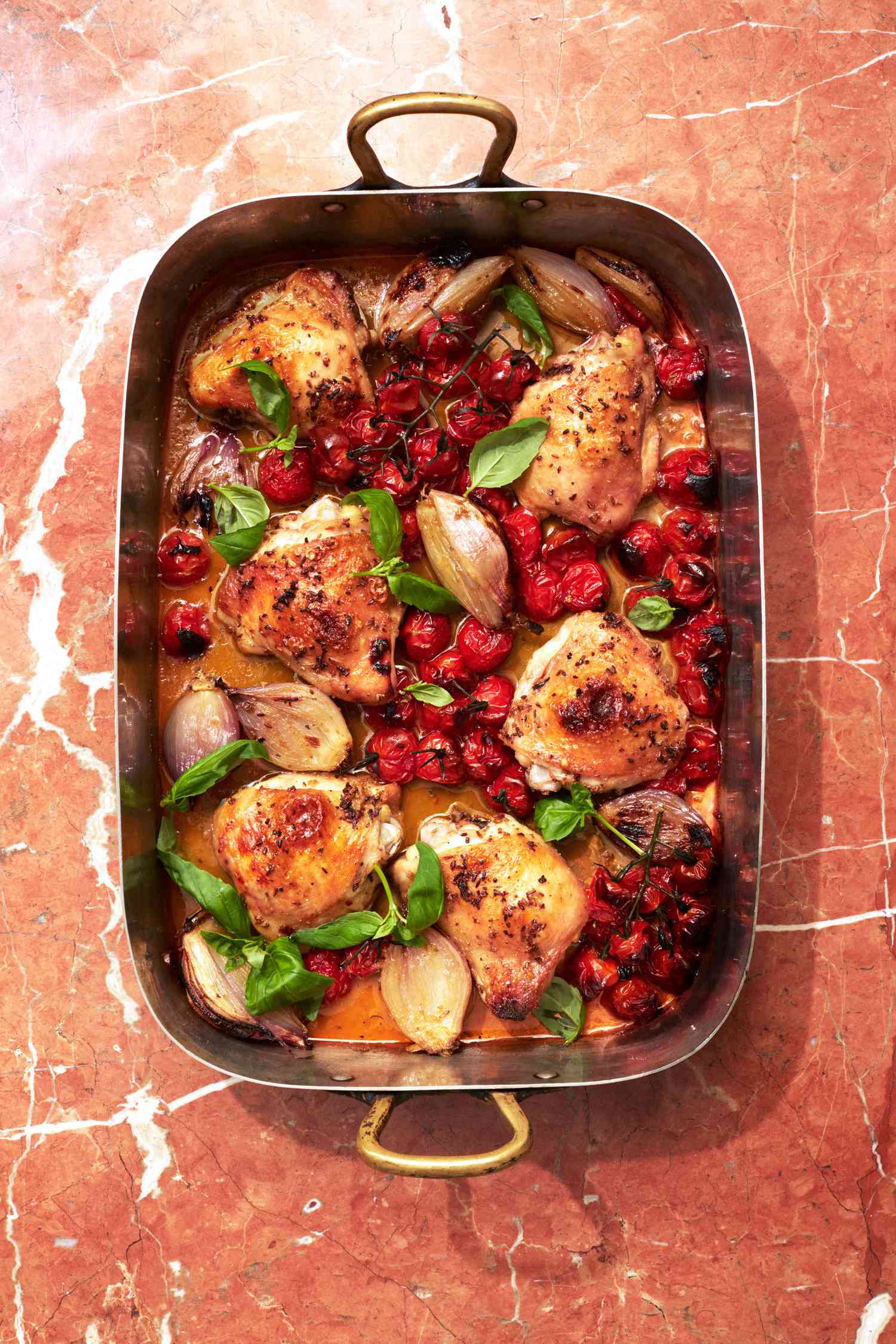 One-Pan Chicken Thighs with Rosemary and Cherry Tomatoes