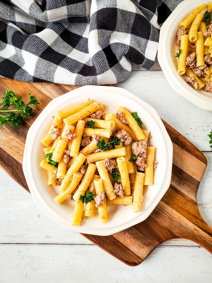 Mild Turkey and Bell Pepper Pasta