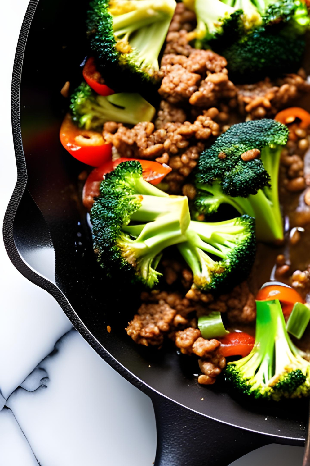 Quick Ground Beef and Broccoli Stir-Fry