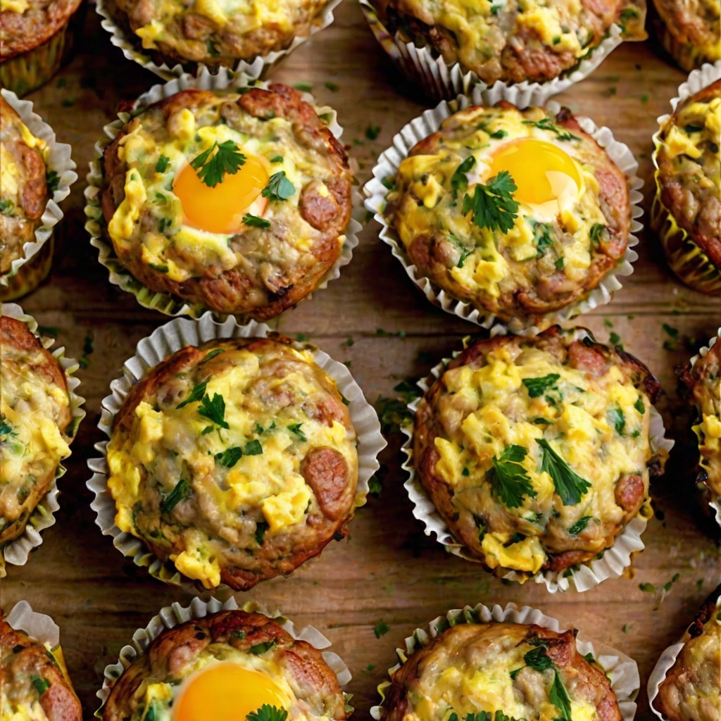 Sausage and Pepper Egg Muffins