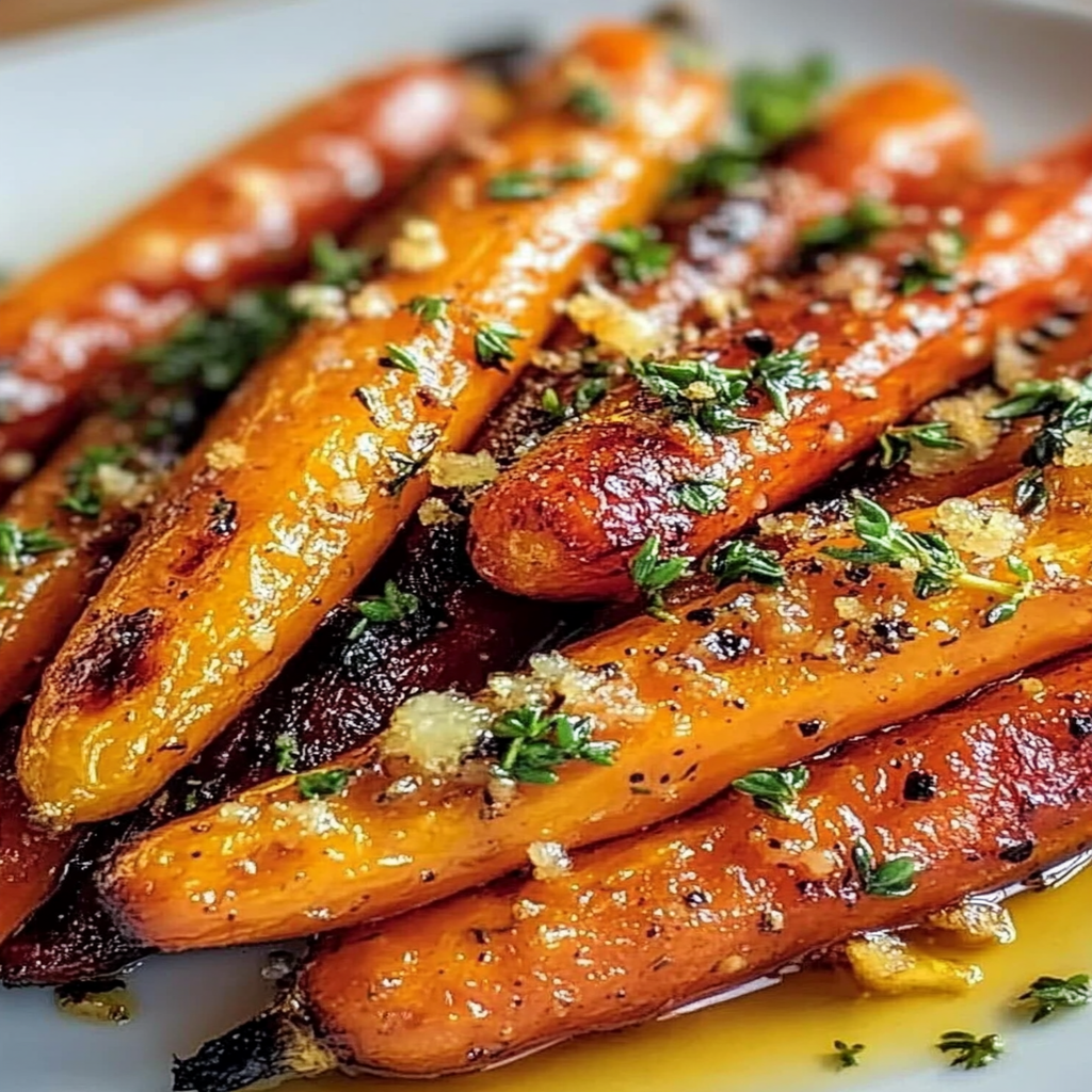 Aperol-Maple Roasted Carrots with Thyme