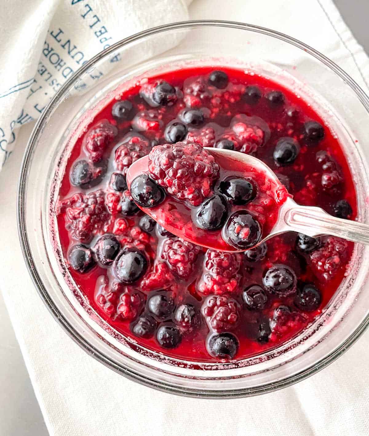 Mixed Berry Compote with Honey and Lemon