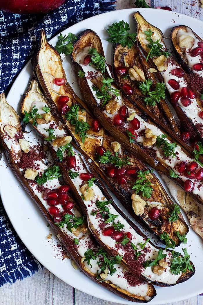 Crispy Eggplant with Tahini and Sumac