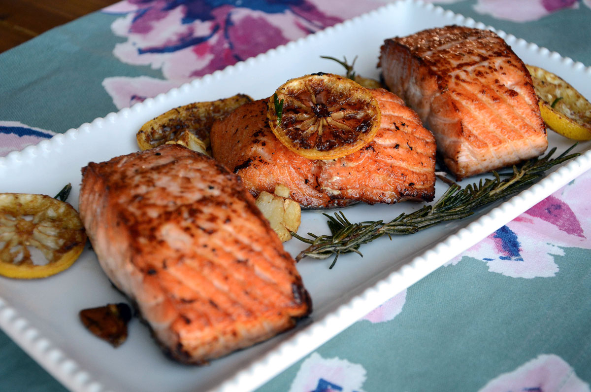 Pan-Seared Salmon with Rosemary and Lemon Zest