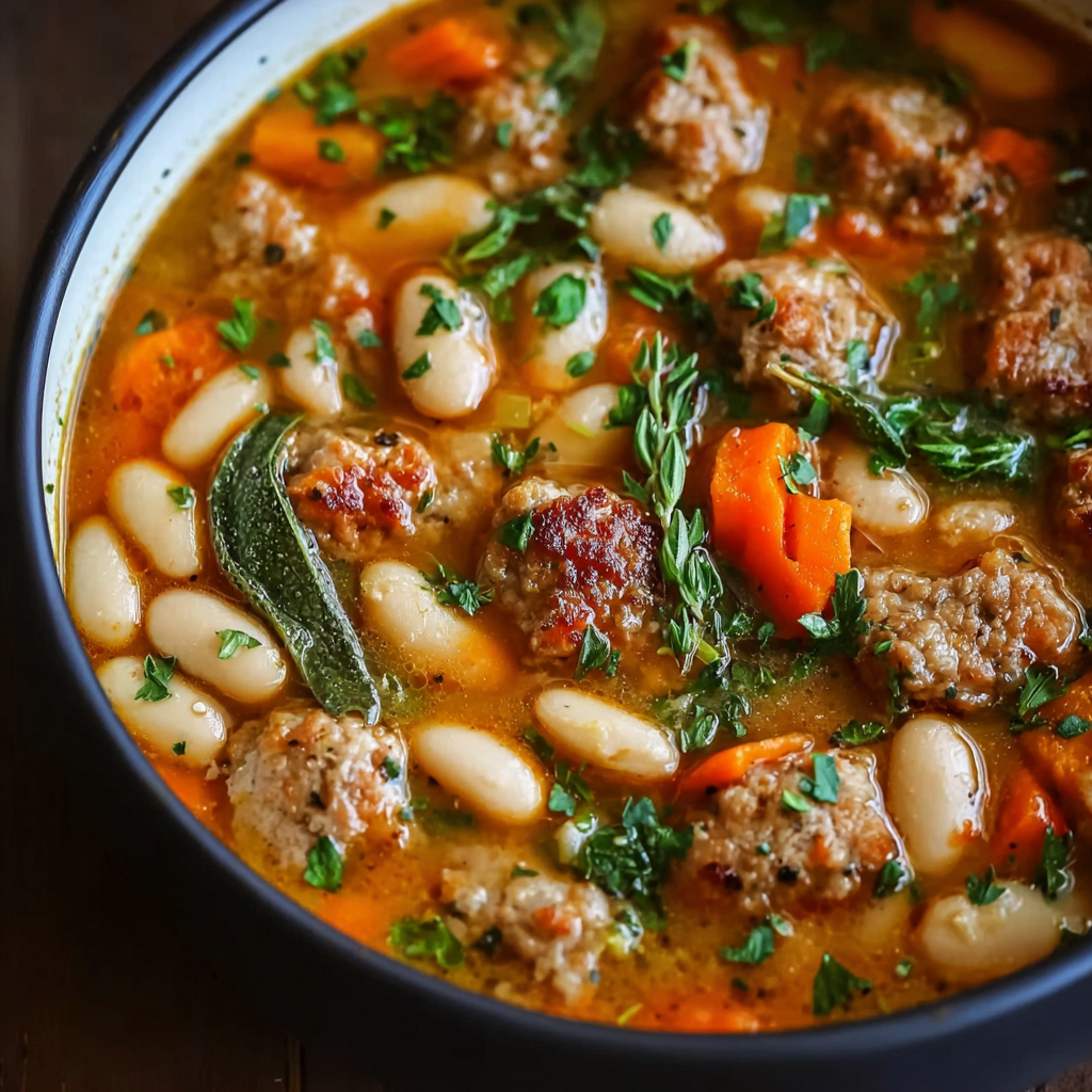 One-Pot Sausage and Kale with Cannellini Beans