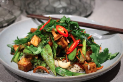 Soy-Ginger Tofu and Vegetable Stir-Fry