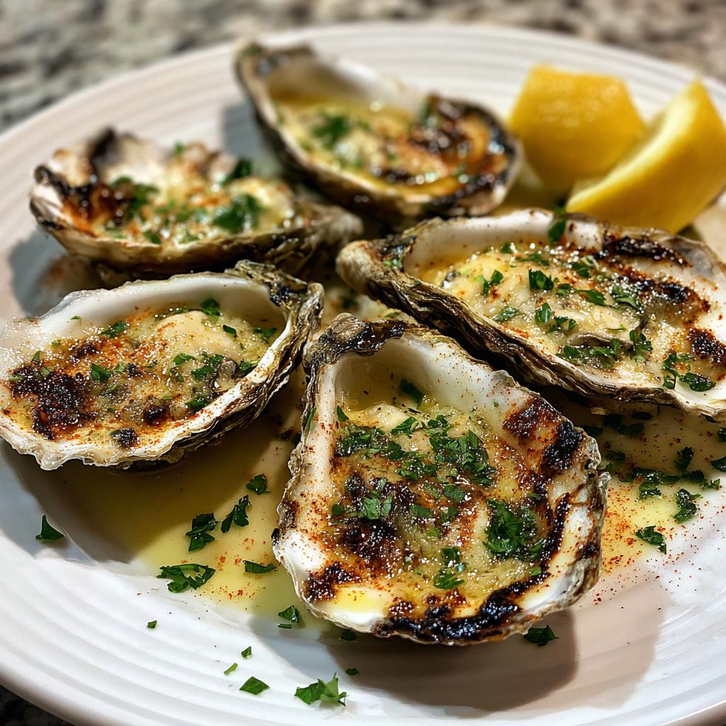 Char-Grilled Oysters with Smoky Lemon Butter