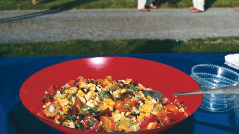 Heirloom Tomato and Sweet Corn Salad with Basil Vinaigrette