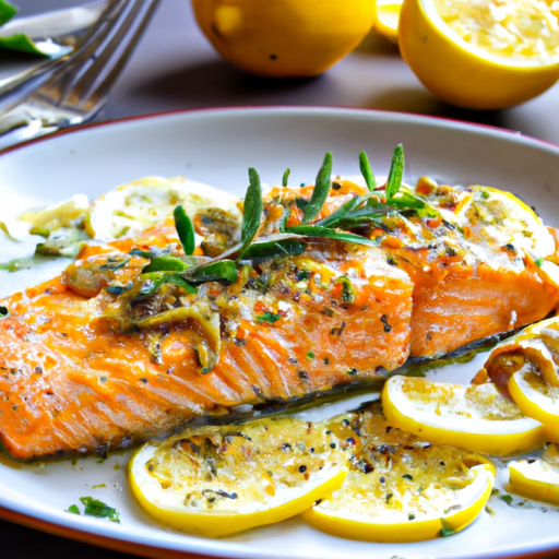 Mediterranean Herb-Roasted Salmon with Lemon