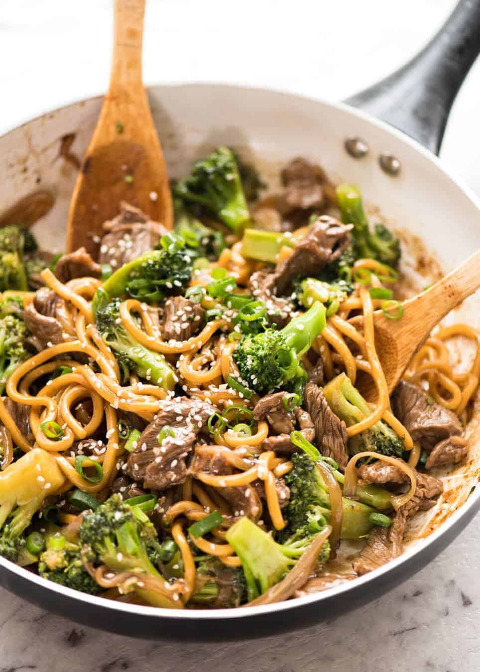 Beef and Broccoli Stir-Fry with Zucchini Noodles