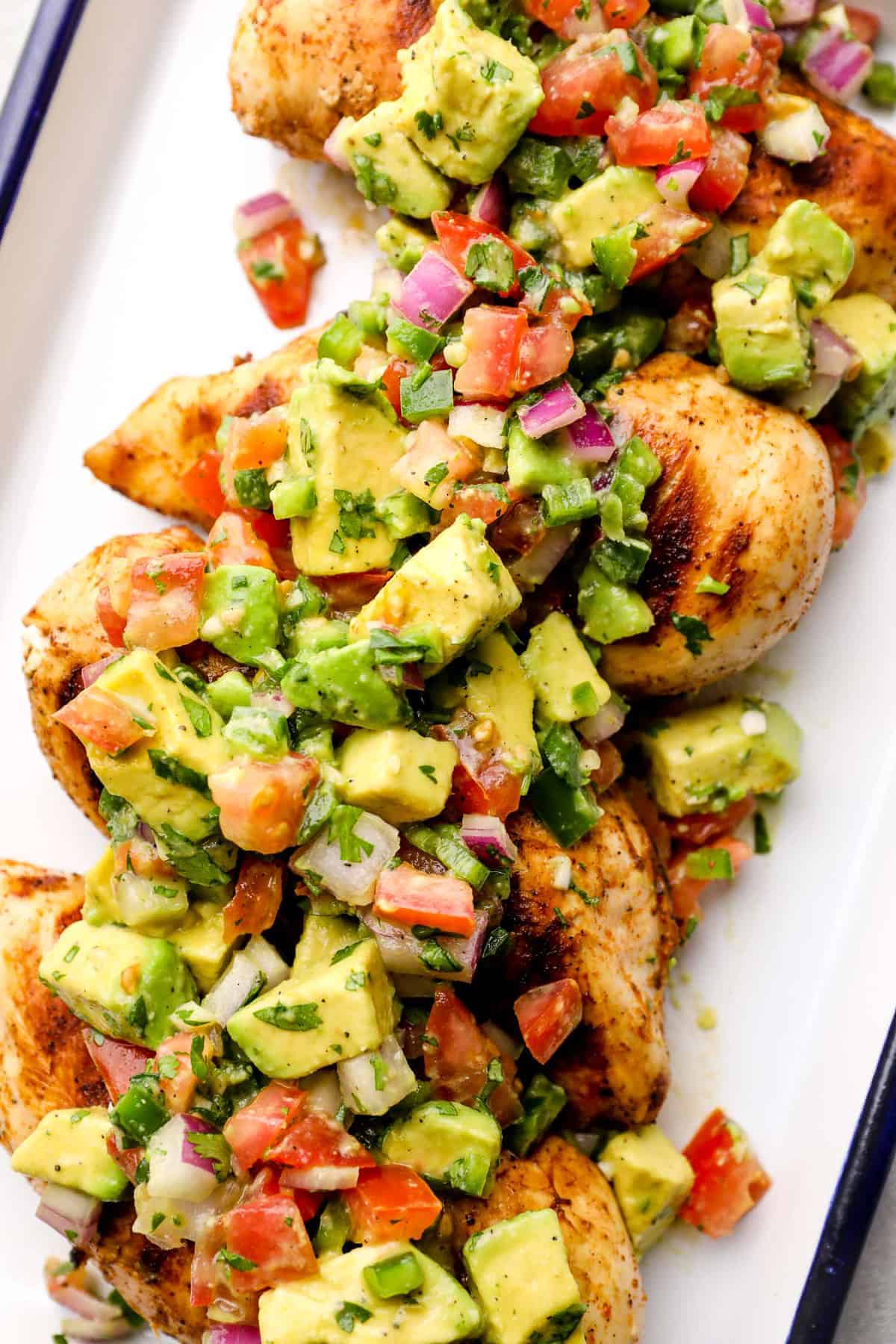 Pan-Seared Chicken Thighs with Avocado Salsa