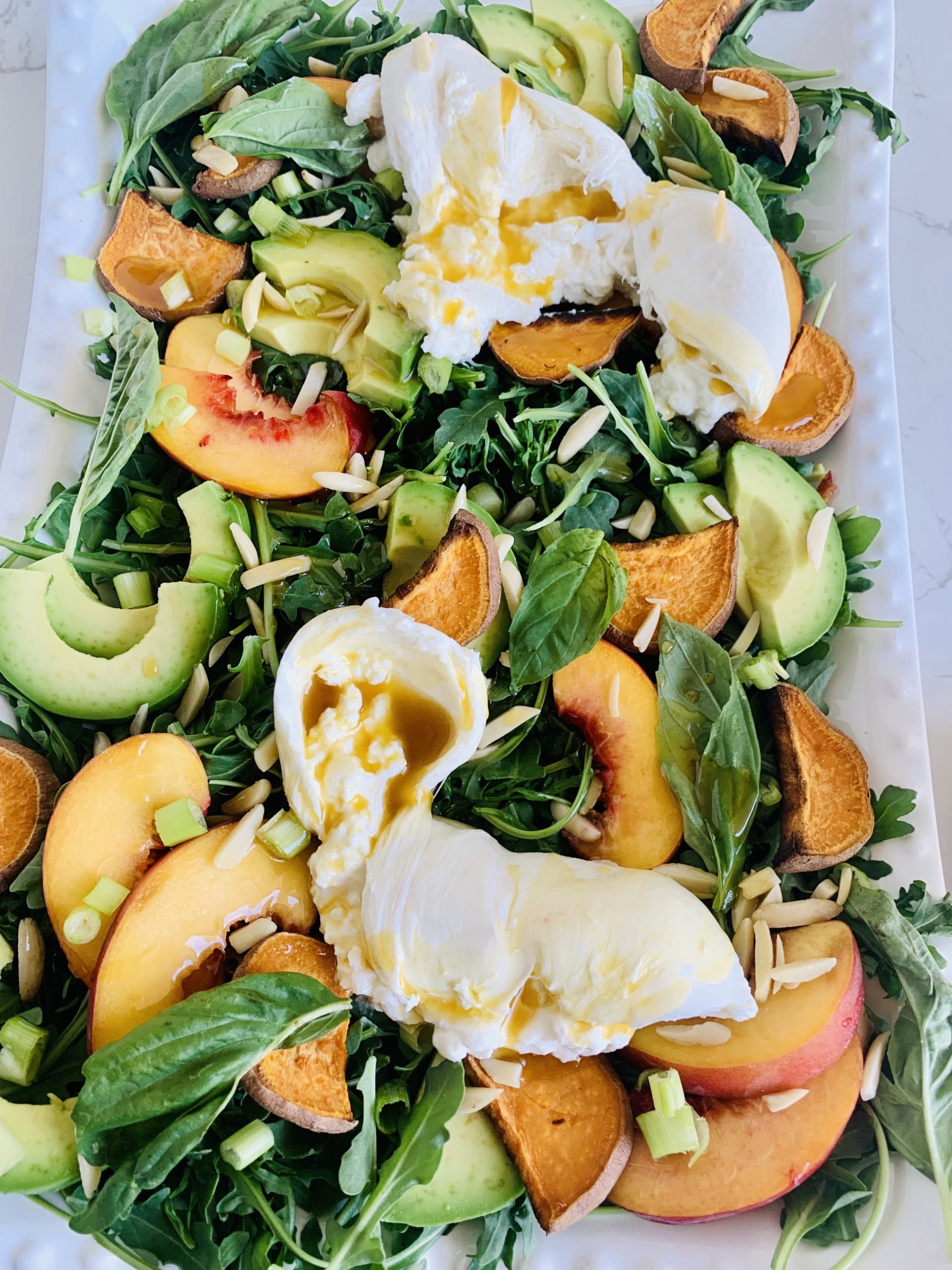 Peach and Wheat Berry Salad with Lemon Vinaigrette