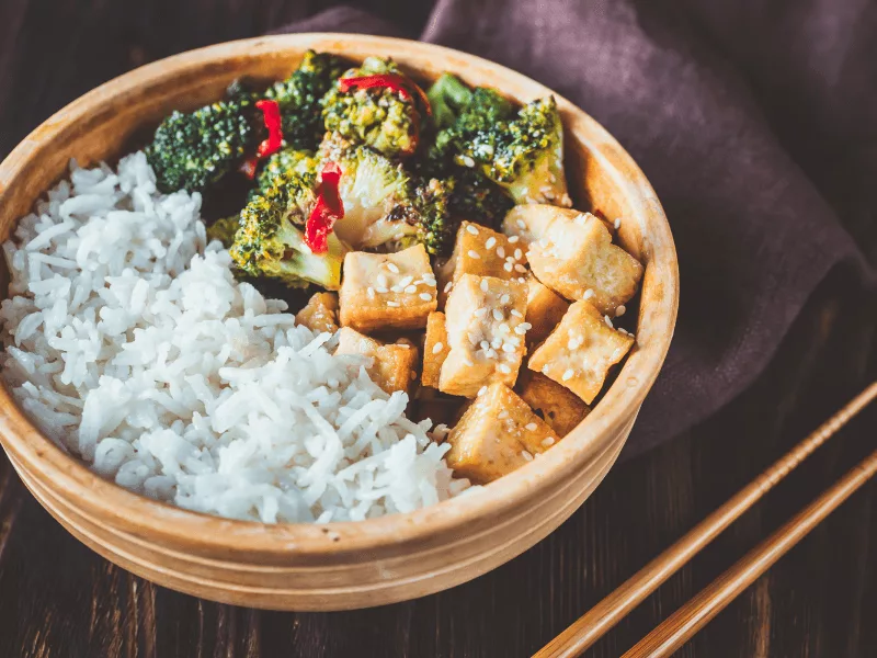 Sichuan-Style Tofu and Vegetable Stir-Fry with Fermented Bean Paste