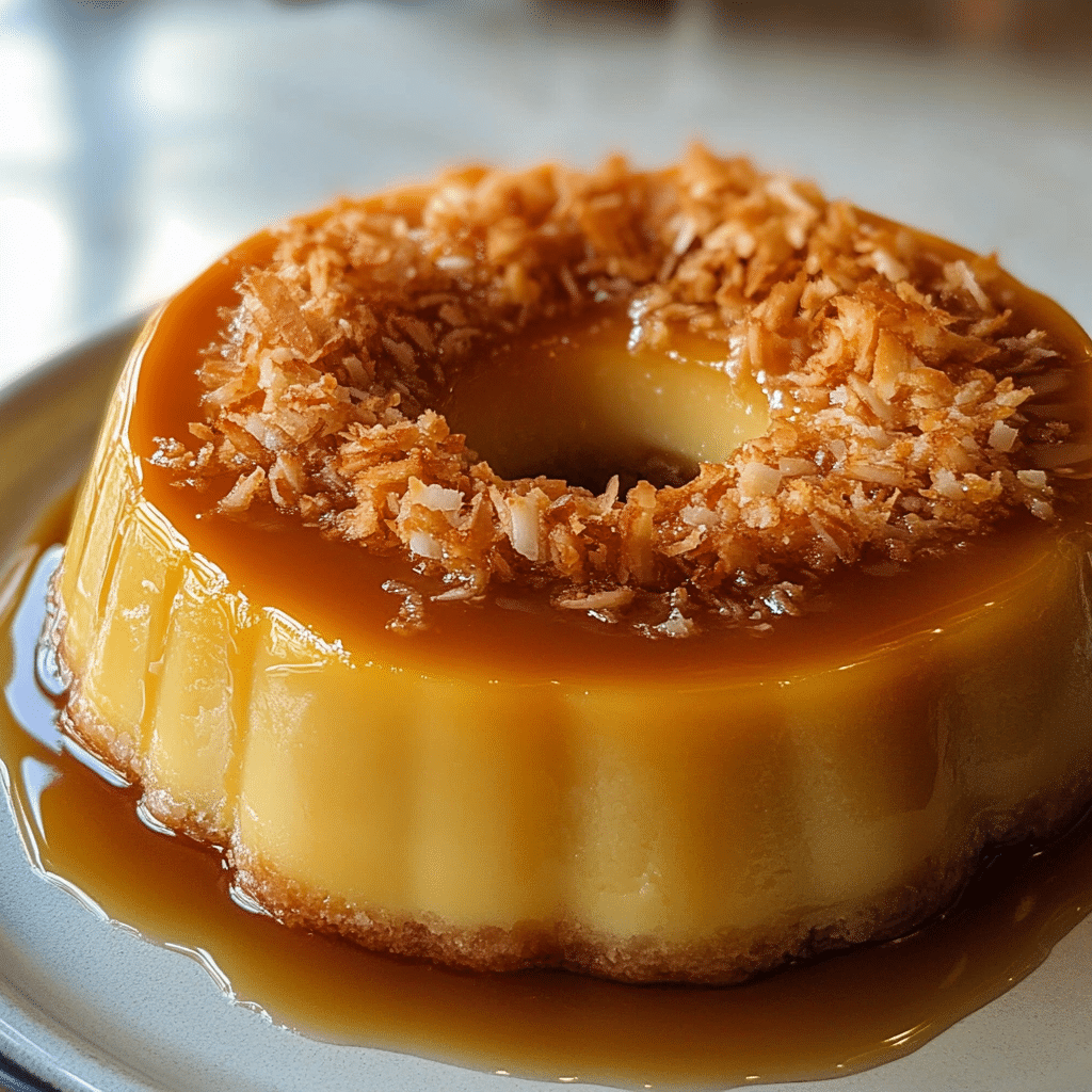 Coconut Caramel Flan