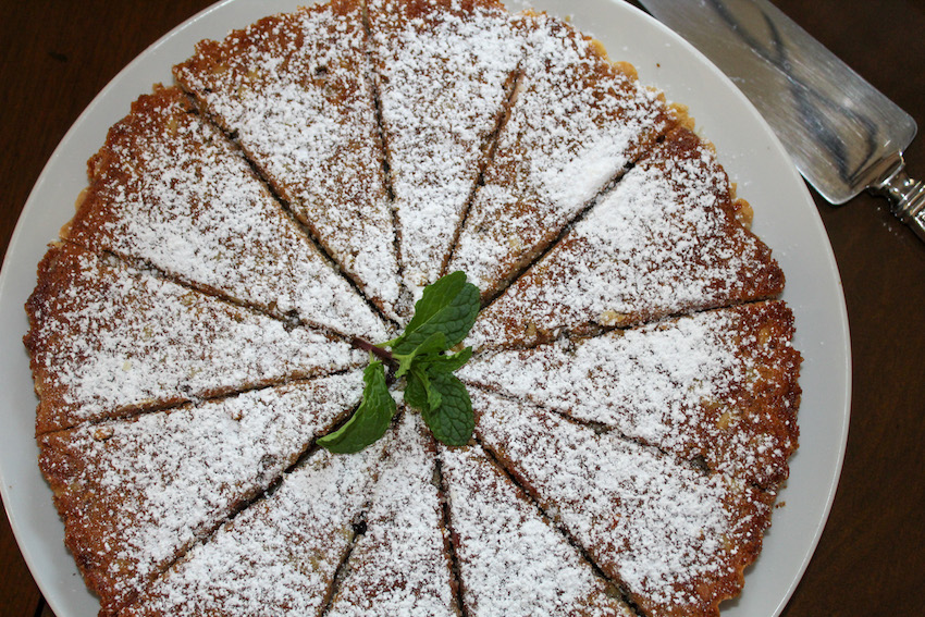Berry-Almond Tart with Raspberry Compote