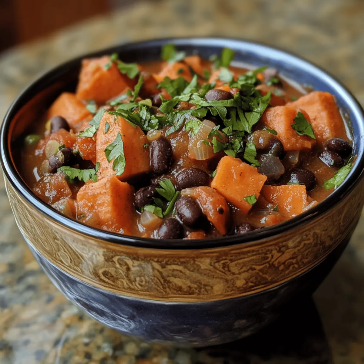 Central District Sweet Potato and Black Bean Stew