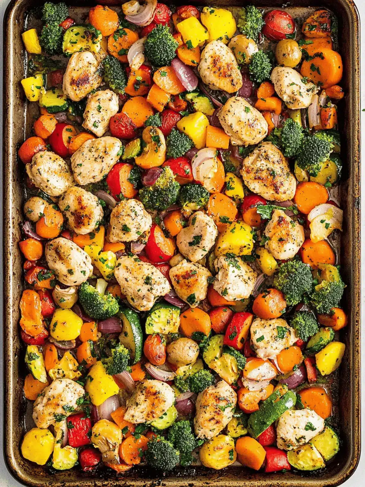 Lemon-Dill Chicken with Rainbow Vegetables