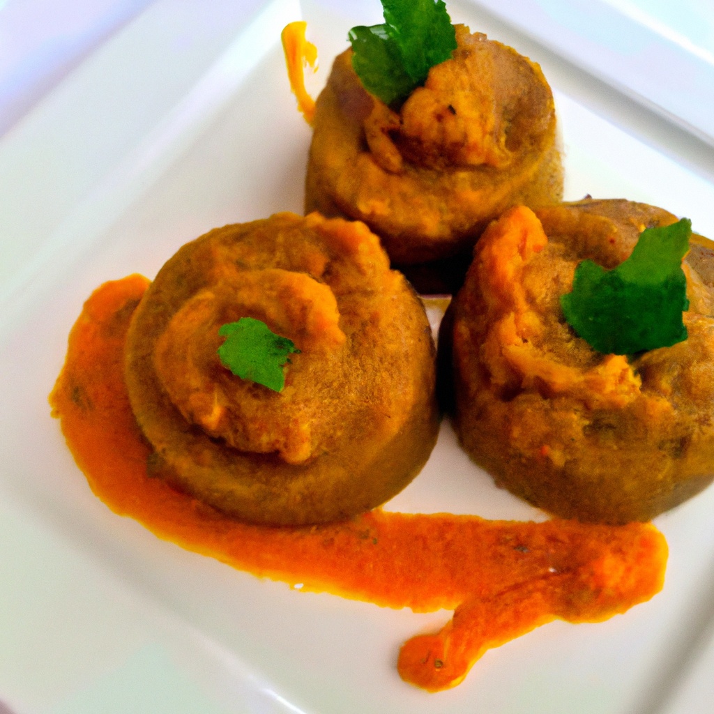 Mofongo with Fried Plantains and Sautéed Mushrooms