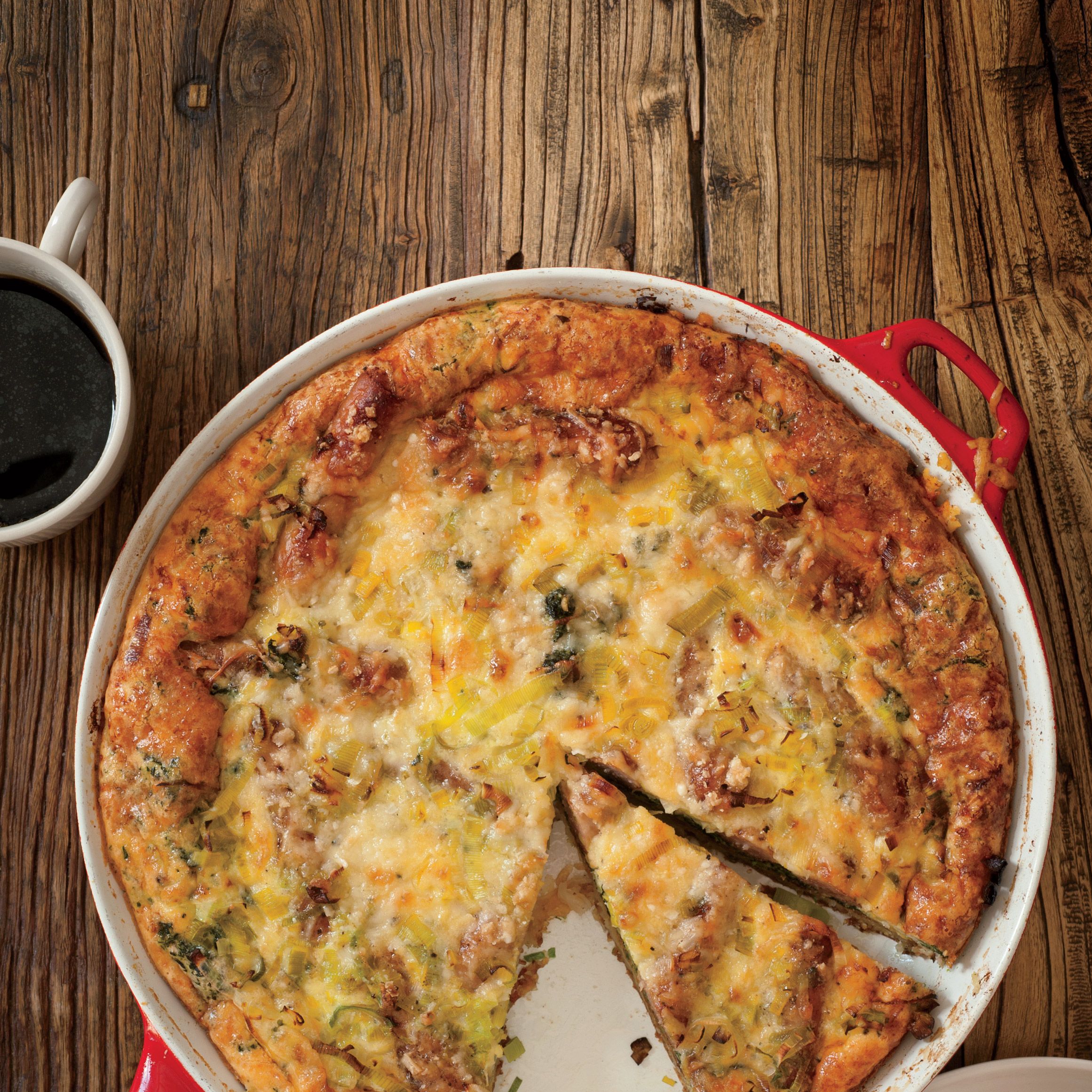 Breakfast Sausage and Spinach Casserole