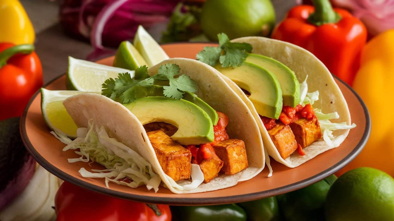 Spicy Coconut Lime Tofu Tacos
