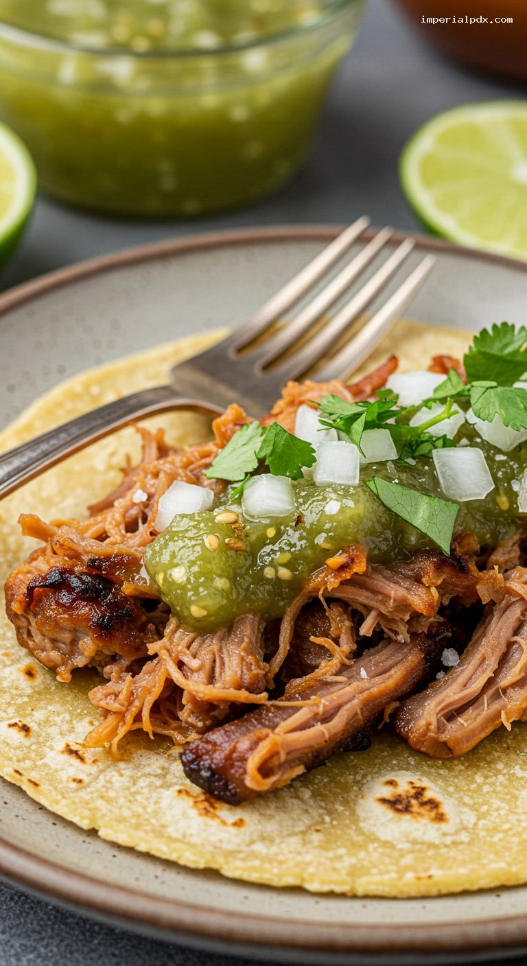 Slow-Cooked Pernil with Fresh Salsa Verde