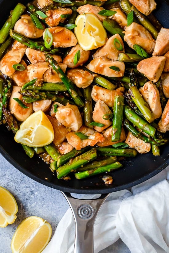 Asparagus and Pea Stir-Fry with Lemon Zest