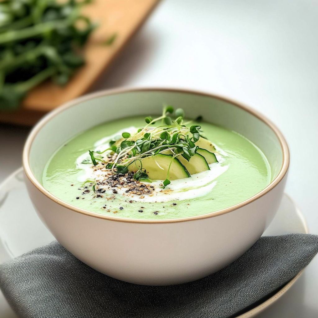 Velvety Avocado-Lime Soup with Radishes