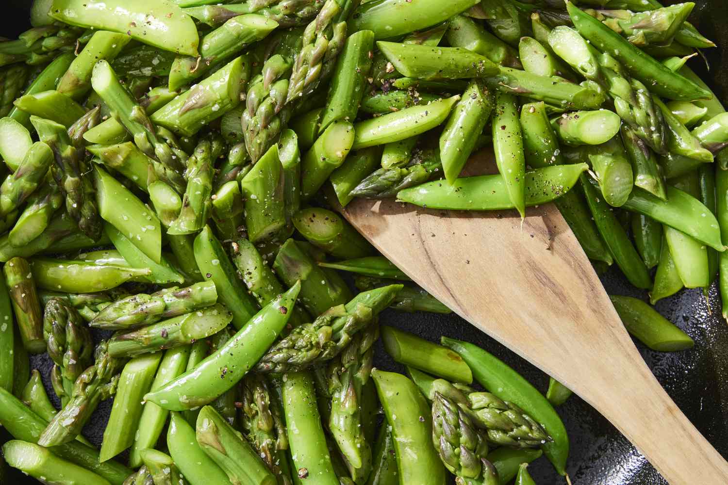 Sautéed Spring Pea and Asparagus with Lemon Zest