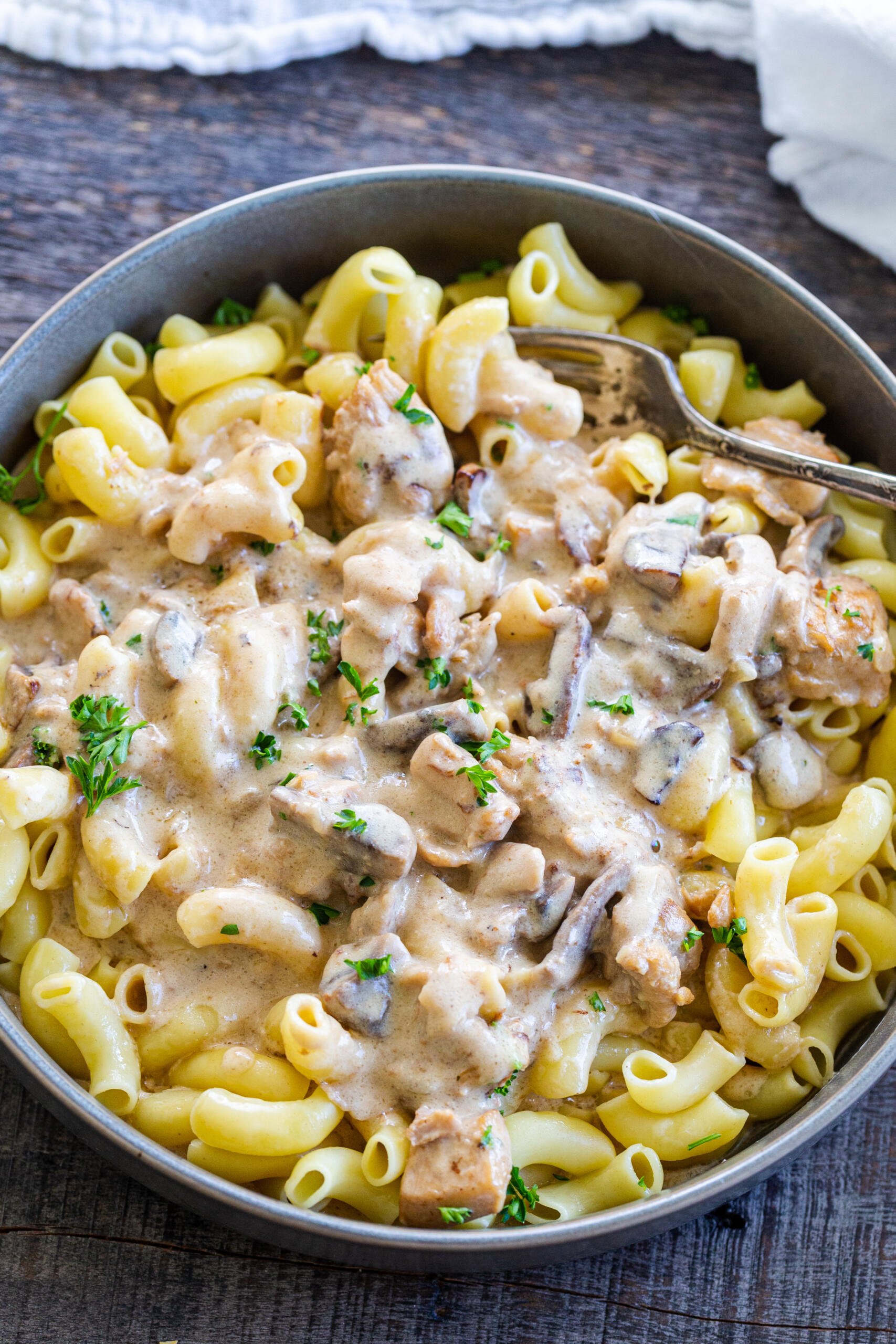 One-Pot Chicken and Mushroom Almond Flour Gravy