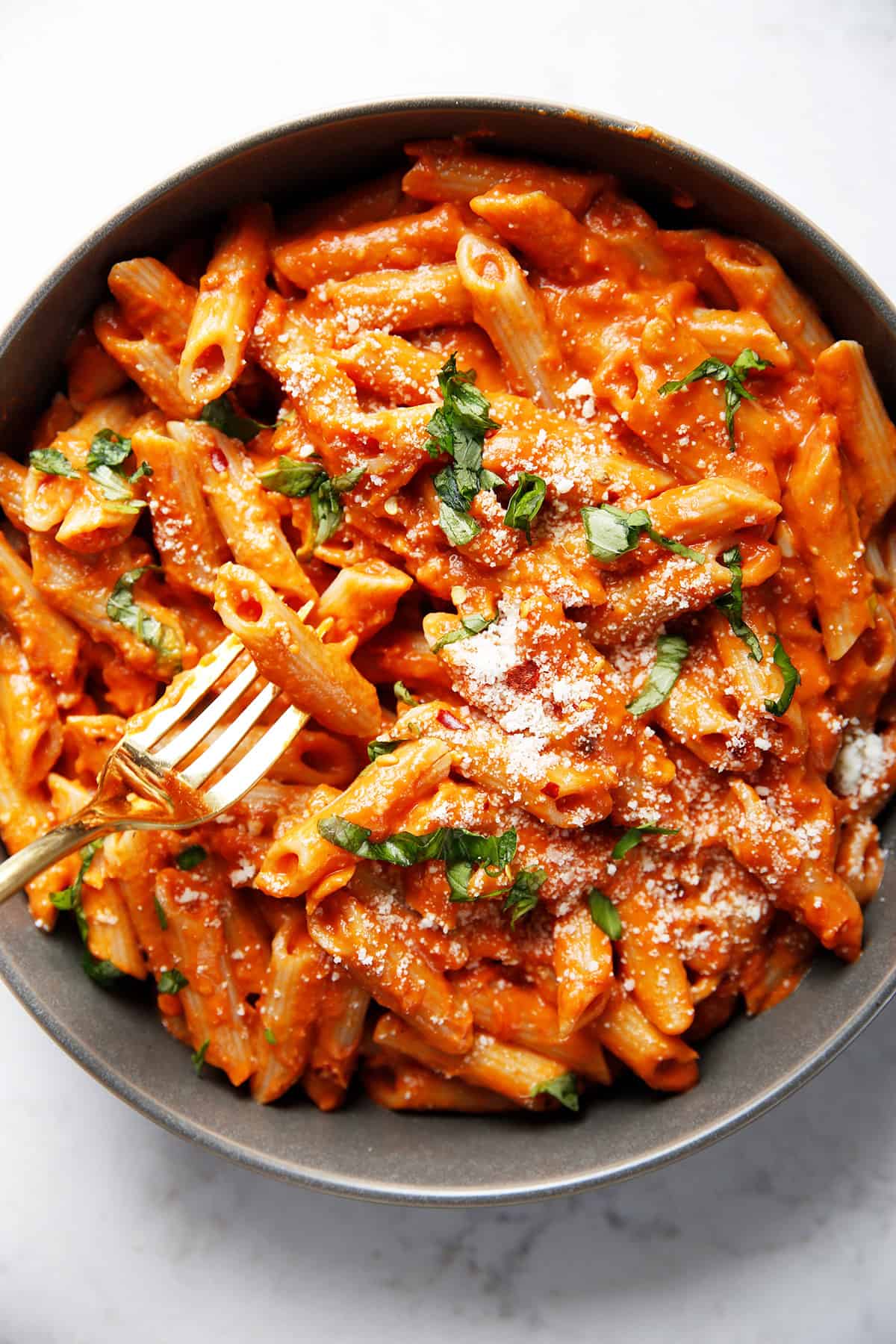 Spaghetti alla Vodka with Tomato Cream Sauce