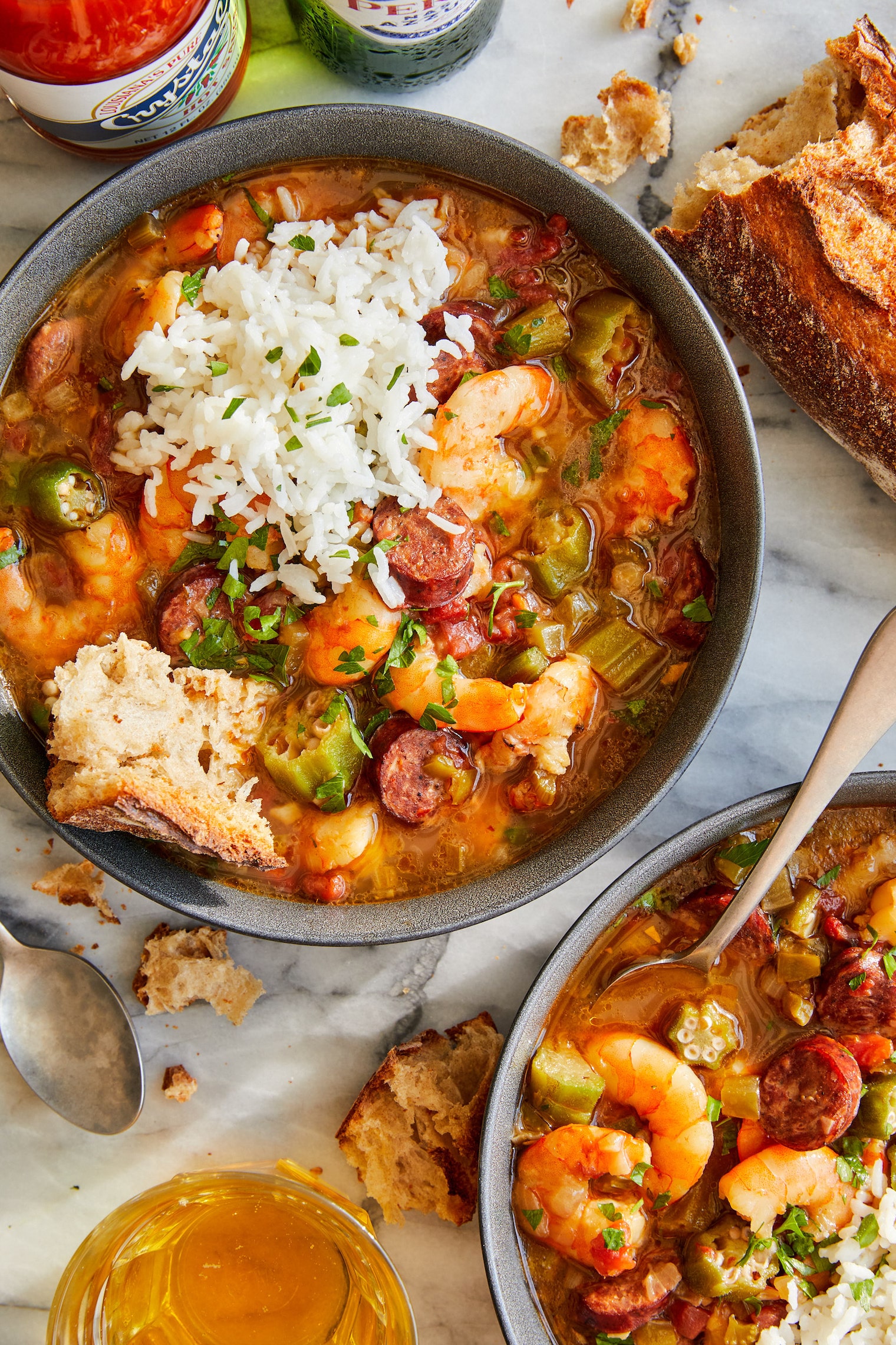 Simmered Shrimp and Andouille Gumbo