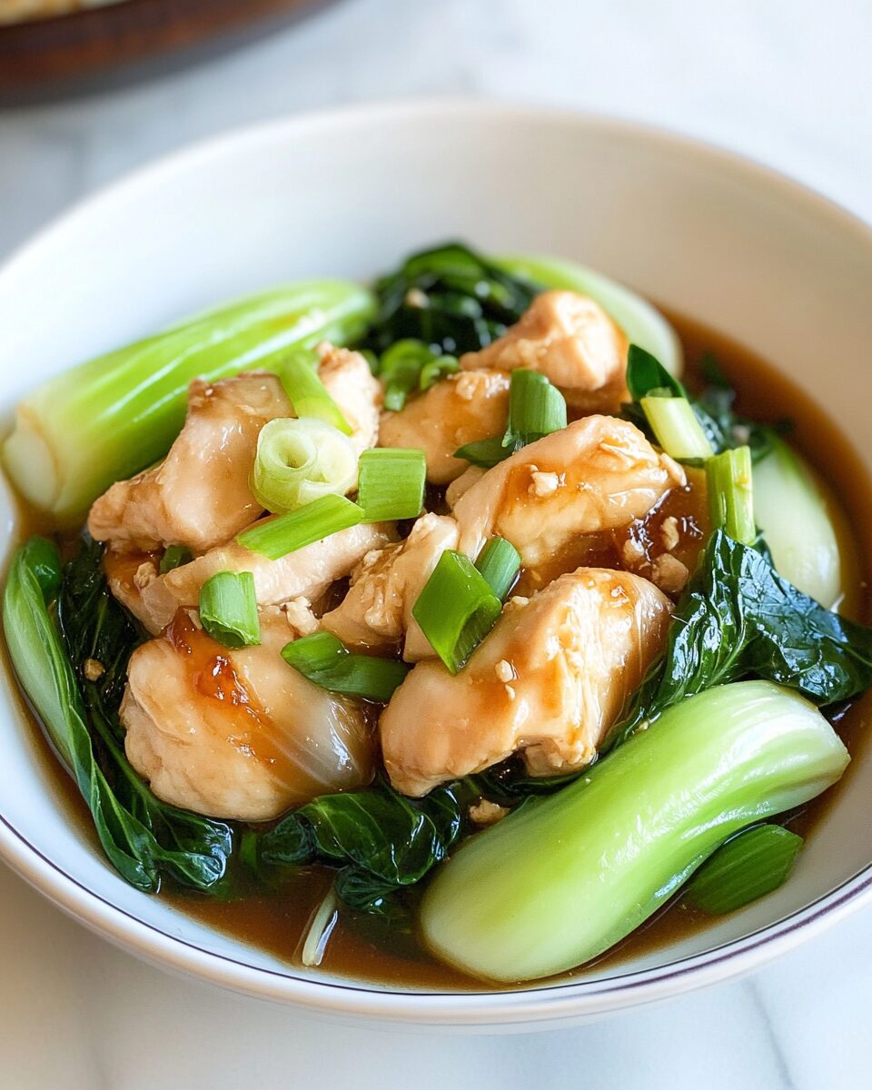 Citrus-Soy Marinated Chicken with Bok Choy