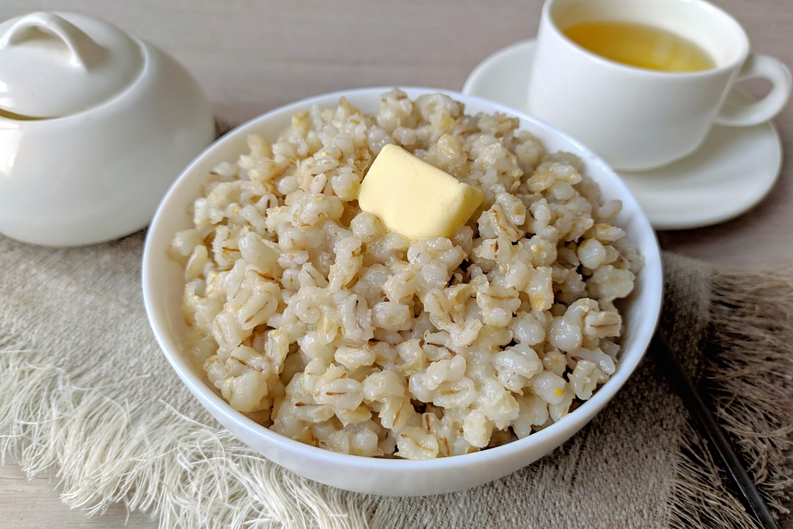Barley and Potato Porridge with Clarified Butter