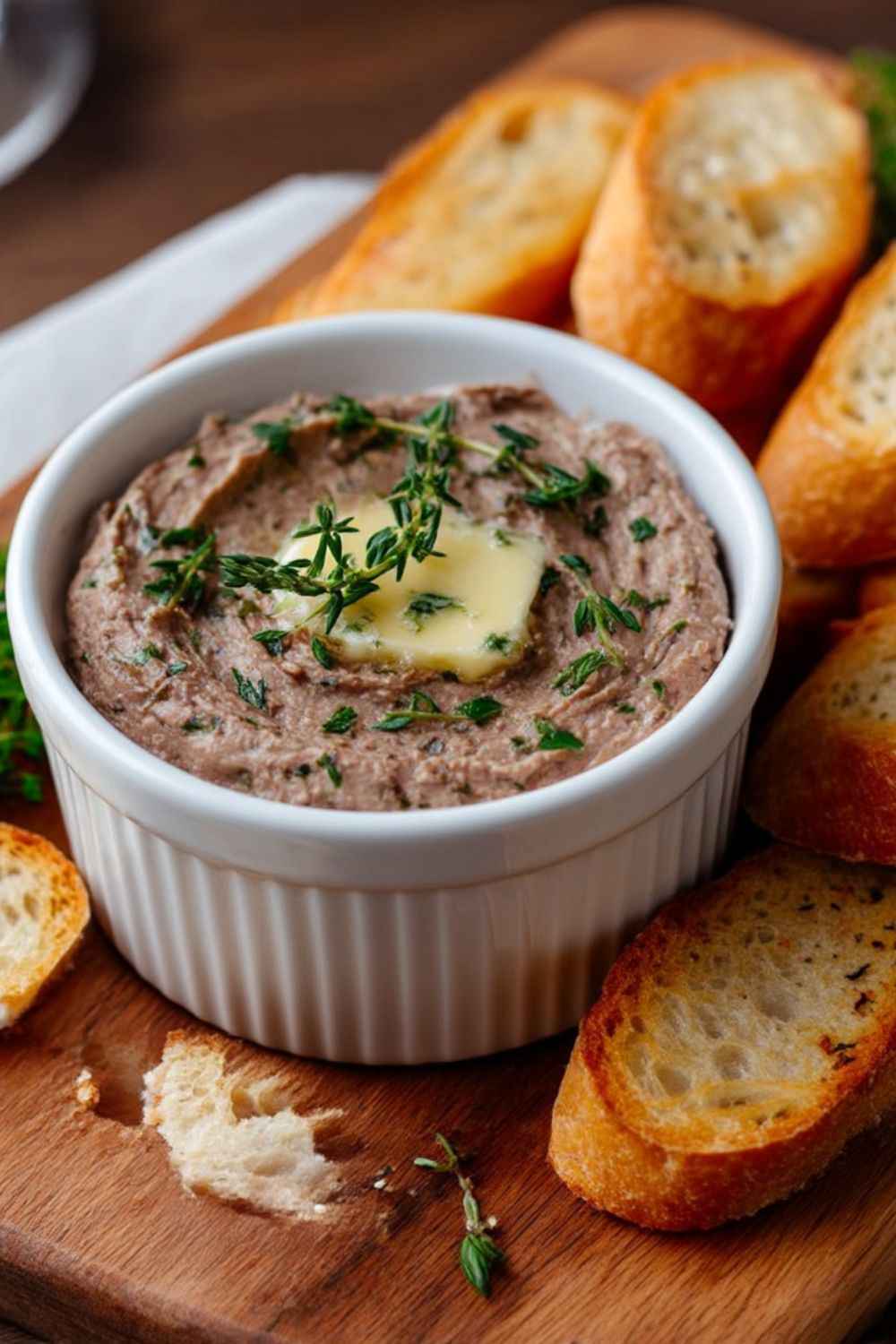Herb-Infused Chicken Liver Pâté with Apple